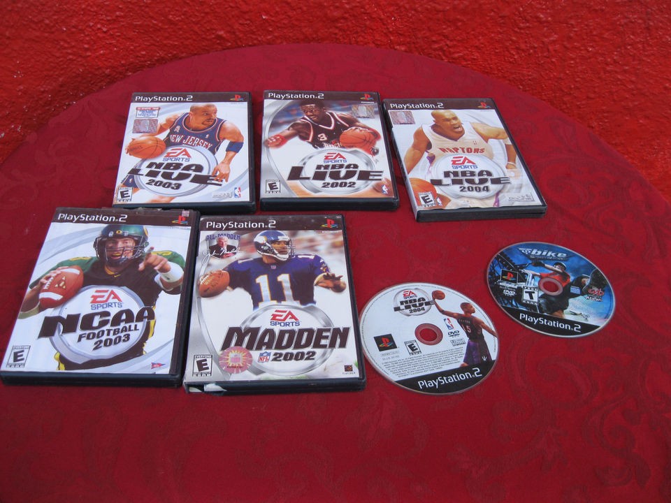 Lot Playstation 2 Game EA NFL Sports NCAA NBA Madden Bike Street 