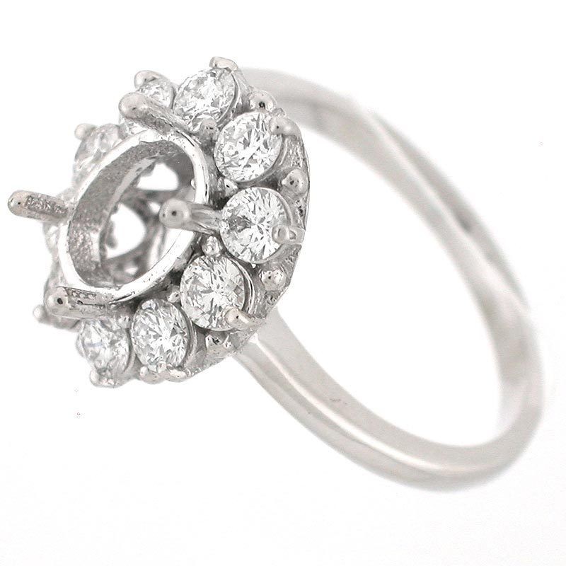   Diana Kate Middleton Inspired Diamond Engagment Ring Setting 1.10ct