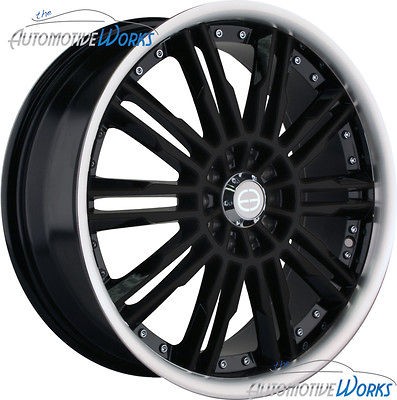 Newly listed 18x7 Edge ED20 5x108 5x4.25 5x115 +42mm Black Wheels Rims 