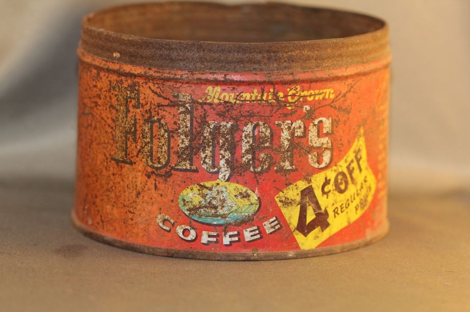 folgers tin coffee