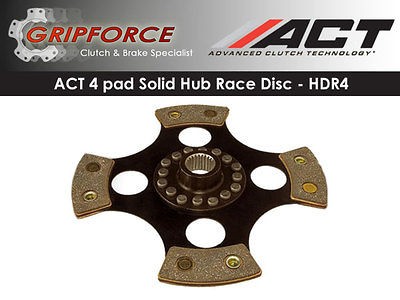   HDR4 4 PAD SOLID HUB RACE CLUTCH DISC 1990 91 ACURA INTEGRA 1.8L B18