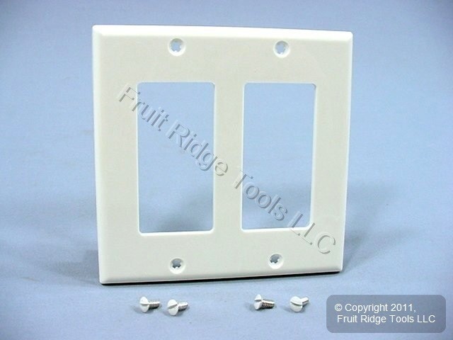   Almond Decora BLANK Wallplate Insert Filler GFCI GFI Cover 80414 A