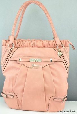 New GUESS Ladies Handbag Zani Totes Bag Coral NWT Purse USA