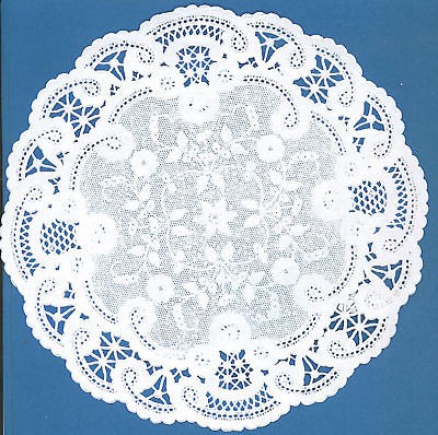 inch WHITE PAPER FRENCH LACE LACY LACIE DOILIES 25 PCS★USA 