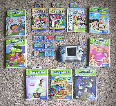 Huge Lot of 17 LeapFrog Lmax Leapster Learning Game System Disney Nick 