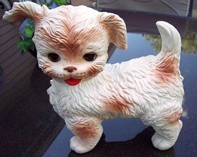 Vintage Toy Edward Mobley Squeak Toy PUPPY DOG Arrow Rubber Co. 10 