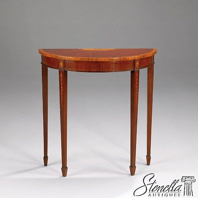 15789 Demilune Federal Mahogany Hall Table