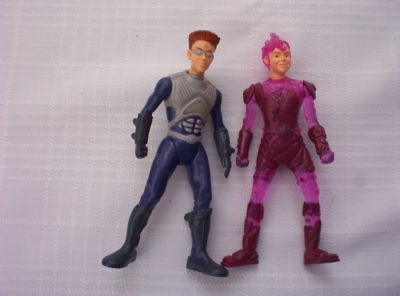 McDonalds ACTION FIGURES SHARK BOY+LAVA GIRL LOT 2 works