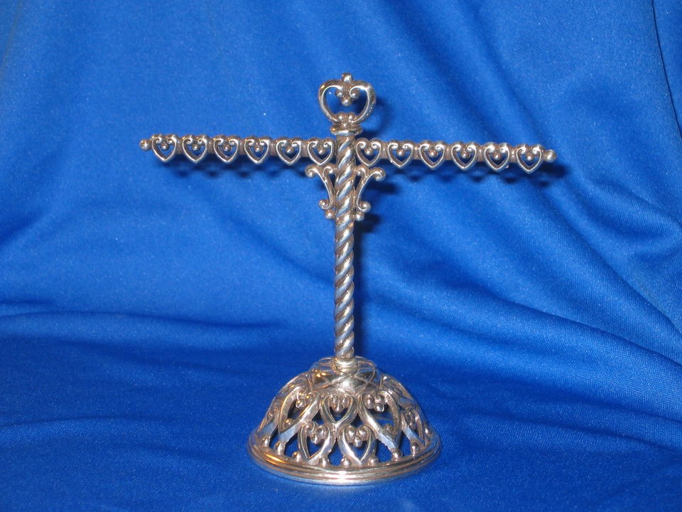 Brighton Silver Tone Cross Jewelry Display   For rings and Bracelets