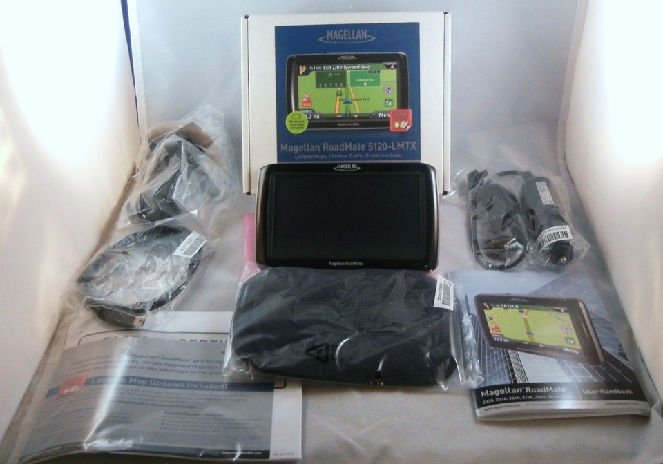 MAGELLAN 5120 LMTX Automotive GPS Receiver TOUCH SCREEN BUNDLE 