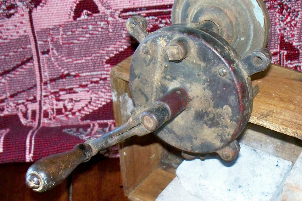 Antique MANUEL BENCH GRINDING WHEEL   OHIO KING, L.L.H. Co.