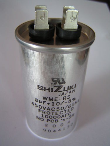   pol y 450vac 8uf  4 80  shizuki capacitor motor