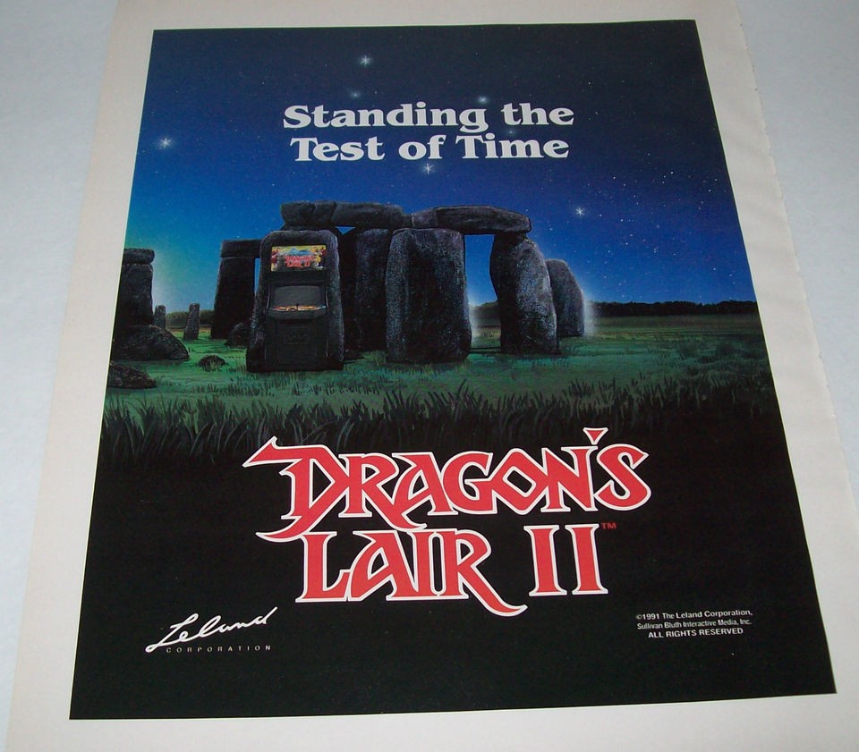 dragons lair arcade game in Video Arcade Machines