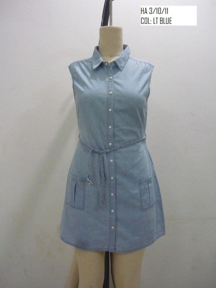   Ladies Denim Dresses $6.50 ea. Bulk Lot, Cheap, Wholesale Apparel