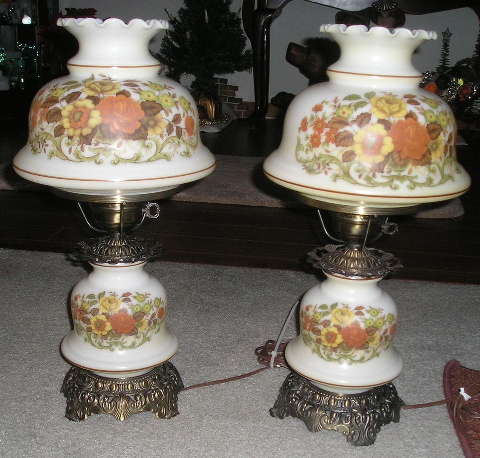 QUOIZEL 1973 GONE WITH THE WIND Pair of two 21 LAMPS