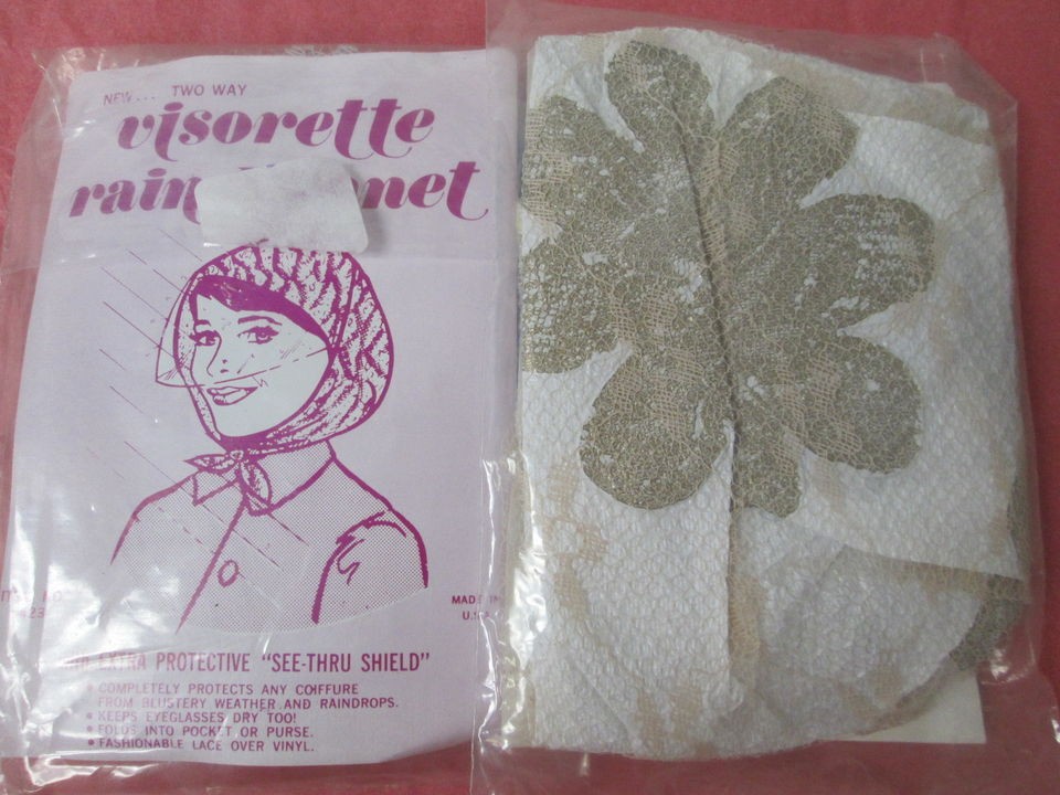 vintage rain bonnet in Clothing, 