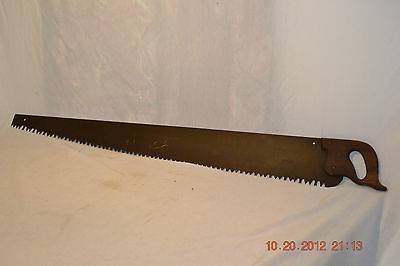 Antique One man Wood Ice cutting hand Saw Lumber Jack Logger 