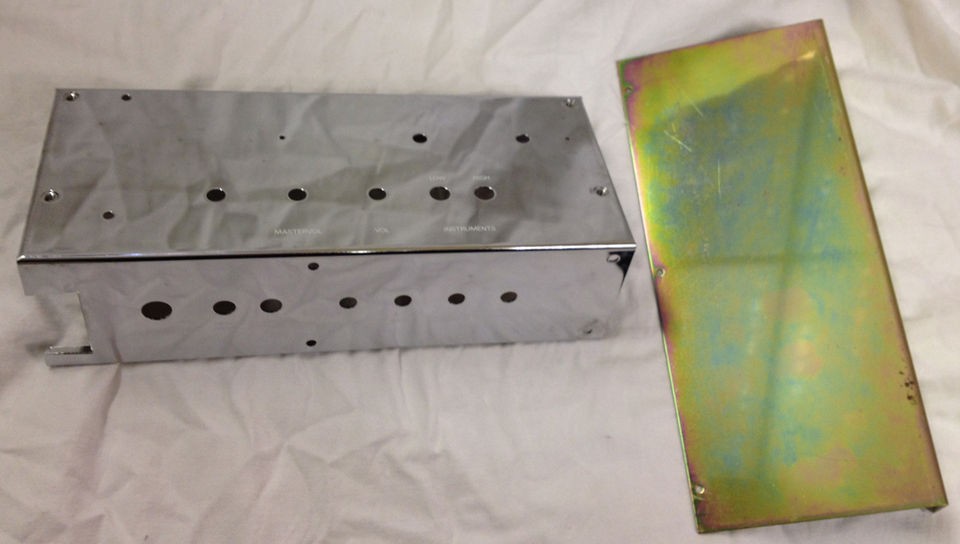 DIY guitar amp chrome chassis, 80s NOS Tokai TA 35 combo made in 