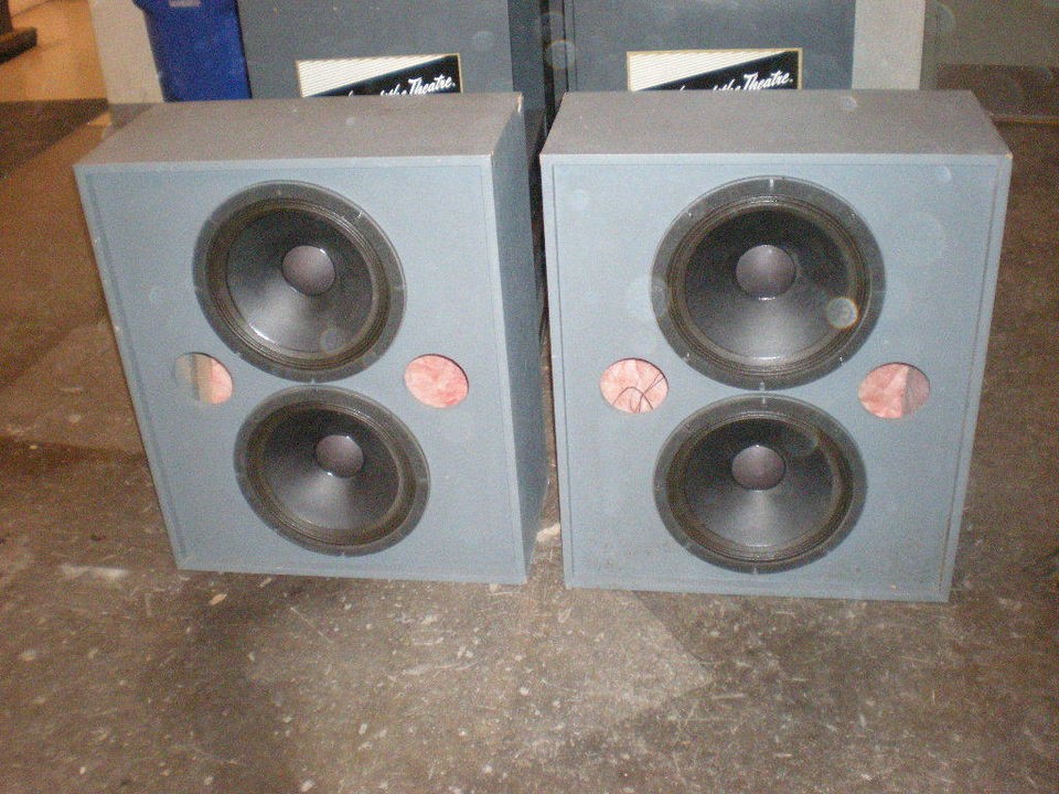   Pair Speaker Loaded Dual 3156 15 Vintage Audio Theatre Studio