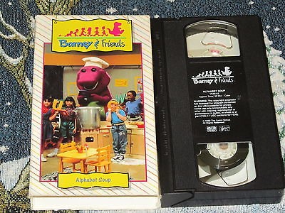 BARNEY & FRIENDS TIME LIFE~ALPHABET SOUP~VHS VIDEO TAPE DEREK KATHY on ...