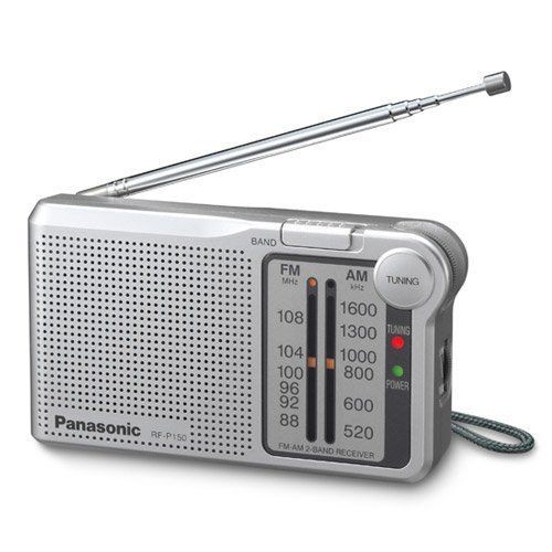 Brand New Panasonic Radio RF P150 AM/FM Portable Silver