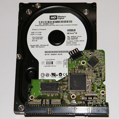 WD Caviar SE WD800JB WD800JB 00JJC0 IDE 3.5 80GB + PCB Logic Board 