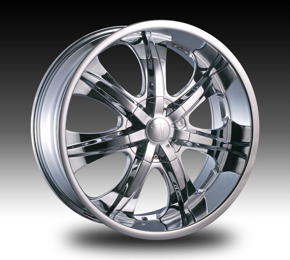 20 inch Velocity VW725 Chrome Wheels Rims 5x4.25 5x108