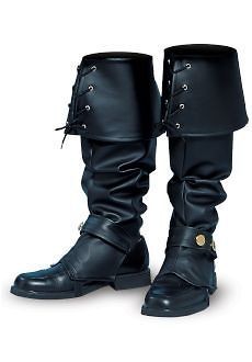 MEN BOOT TOPS COVERS PIRATE SWASHBUCKLER COLONIAL RENAISSANCE BOOTS 