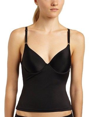   One Fabulous Body Everyday Control Bra Sized Camisole #77390 Black NWT