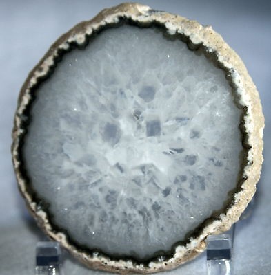 NATURAL AGATE GEODE SLAB QUARTZ POLISHED BOTH SIDES