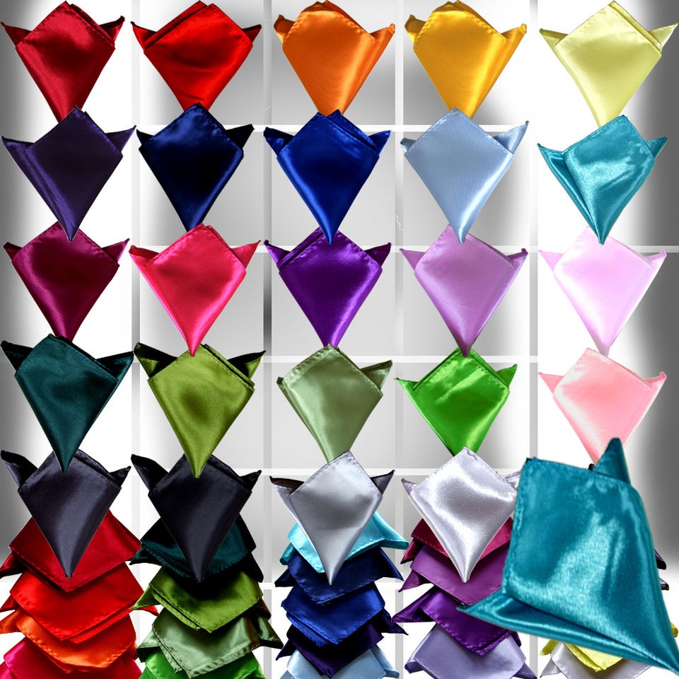   Stylish Italian square Satin Wedding Party pocket Hanky Handkerchief