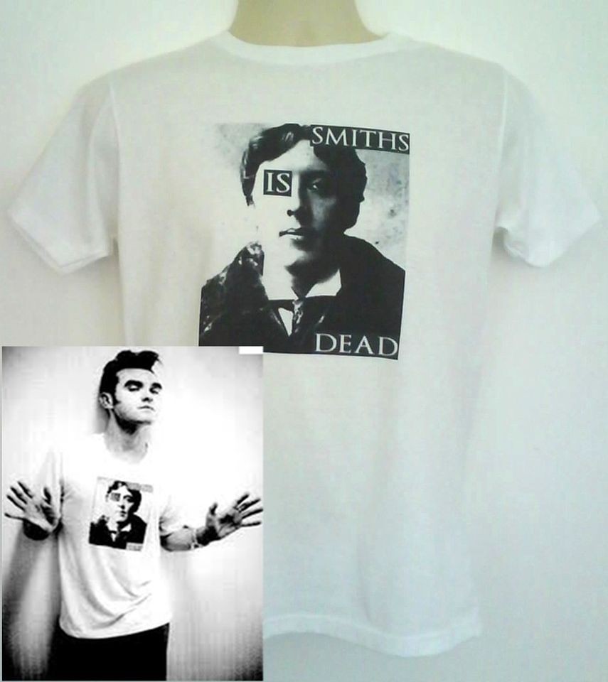 Morrissey t shirt smiths is dead oscar wilde