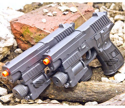 NEW P226 SPRING AIRSOFT PISTOL LIGHT LASER HAND GUN Sniper Rifle w 