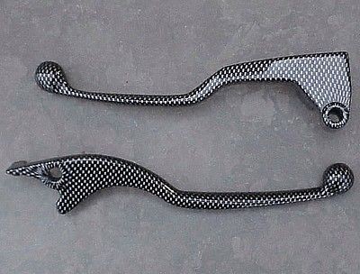 2008 2012 Kawasaki Ninja 250 250R CARBON FIBER LEVERS