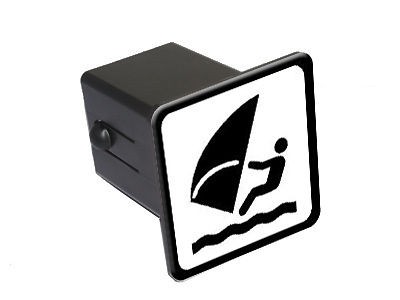 Windsurfing Sailboarding Sign   2 Tow Trailer Hitch Cover Plug Insert