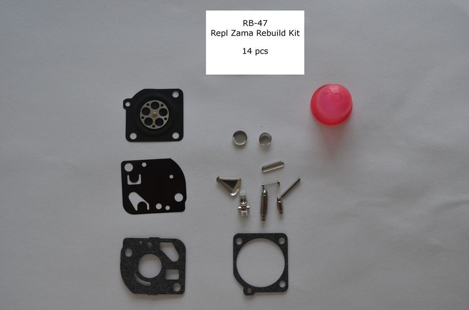 Carburetor Rebuild Kit for Zama RB 47 (for Poulan WeedEater trimmers)