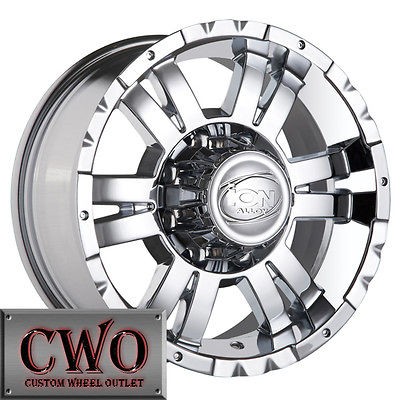 16 Chrome ION 182 Wheels Rims 5x135 5 Lug Ford F 150 Navigator 