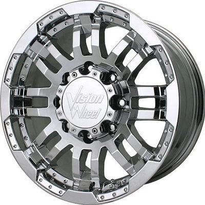 16x8 Chrome Wheel Vision Warrior (375 RWD) 6x4.5