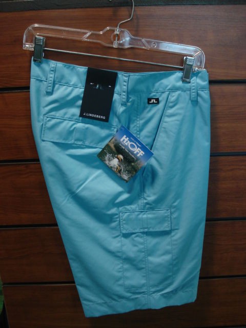 Lindeberg Golf Lawrence Shorts 33 Lt. Aqua Blue NWT L@@K