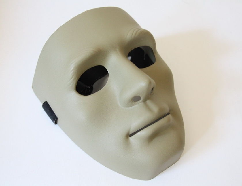 NEW Jabbawockeez Hiphop Gray Mask Buckethead Halloween Cosplay Costume 