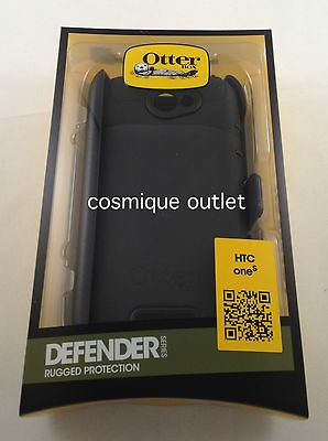 New Otterbox Defender Case HTC One S Black w/Belt Clip Holster in 