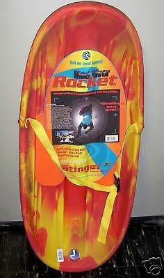 NEW Mad River Rocket Stinger Kids Snow Sled 100lb Rider Knee Pads 