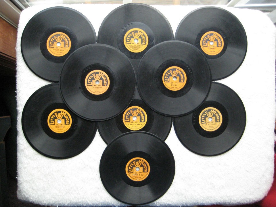 Little Wonder 78rpm Phonograph Records Like Victor Victrola Records