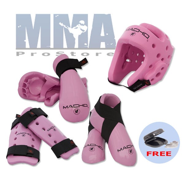 NEW Macho Dyna Sparring Gear Karate TaeKwonDo TKD Kickboxing   Pink 