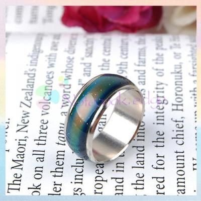 Kids Child Gift Emotion Feeling Changing Color Mood Ring Band US Size 