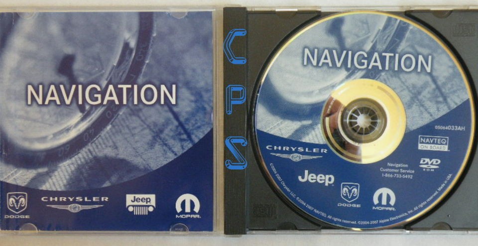 Chrysler Dodge Jeep Moper Navigation Update DVD AH 2010 data map 