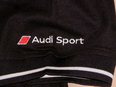 AUDI COLLECTION BLACK MOTORSPORT SPORT POLO SHIRT USA SIZE M EURO 