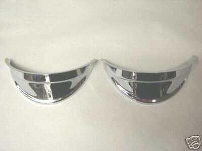   52 53 54 55 56 57 CHEVY CHROME 7 HEADLIGHT VISORS (Fits 1953 Buick