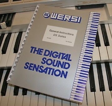 Wersi General (assembly) Instructions DX Series Organs AM 300 1st 