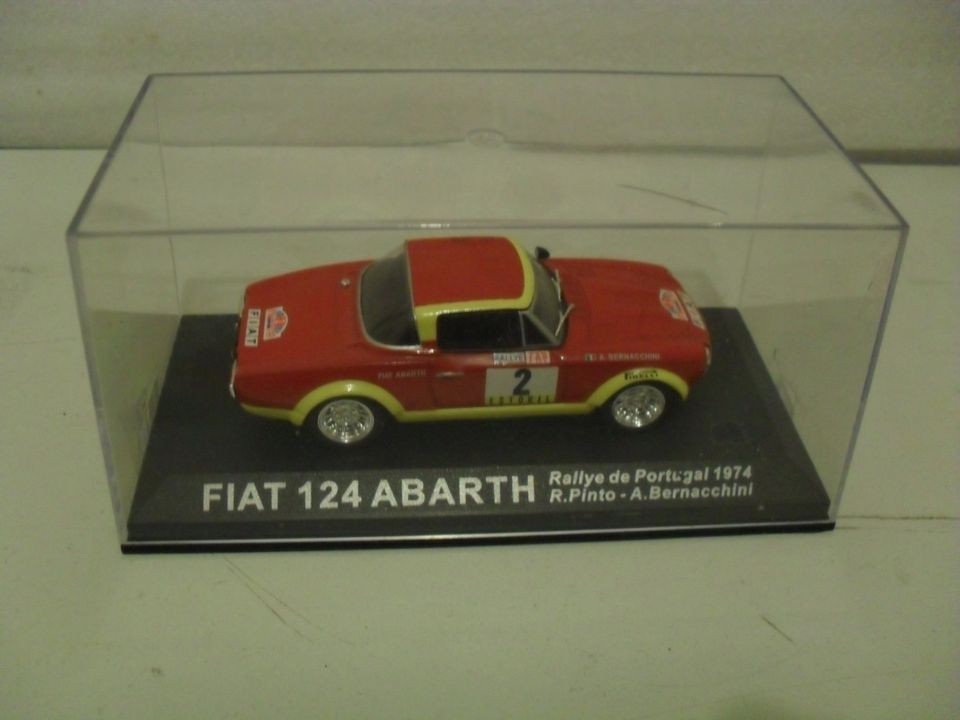 IXO.fiat 124 Abarth Rally car.1/43. Diecast model